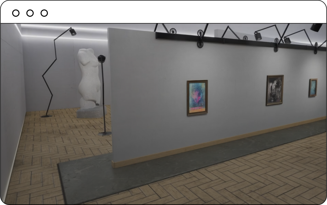 Virtual gallery video